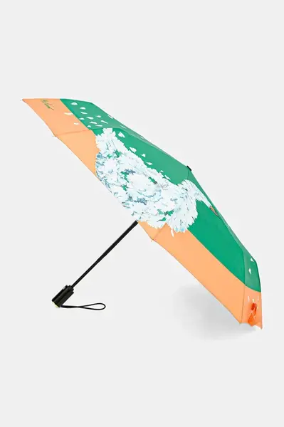 Deštník Moschino zelená barva, 9030