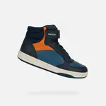 Chlapecká kotníková obuv geox maltin tmavě modrá/oranžová 35