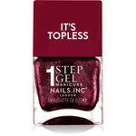 Nails Inc. It’s Topless gelový lak na nehty pro dlouhotrvající efekt odstín Scarlett 14 ml