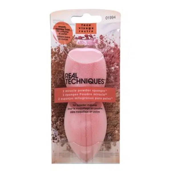 Real Techniques Miracle Complexion Powder Sponge 2 pcs houbička na pudr