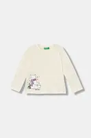 Detská bavlnená košeľa s dlhým rukávom United Colors of Benetton