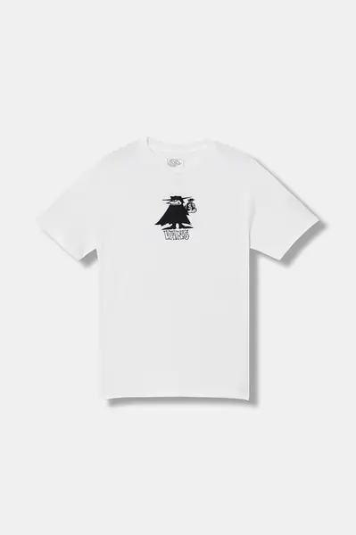 Dětské bavlněné tričko Vans Classified SS bílá barva, s potiskem, VN000R05WHT1