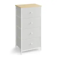 KOMODA, bílá, barvy dubu, 45/91,7/30 cm