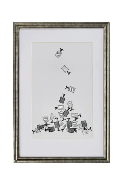 Nástěnná dekorace v rámu House Doctor HDAmp 40 x 60 cm více barev