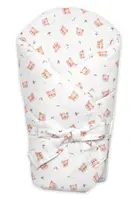 Baby Nellys Mušelínová zavinovačka s výztuží na zavazování Teddy Bear