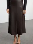 Trendyol Sukňa  tmavohnedá