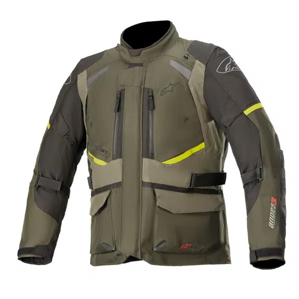 Moto bunda Alpinestars Andes Drystar zelená/černá/žlutá fluo zelená/černá/žlutá fluo 3XL