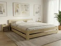 Postel Laura 160 x 200 cm, borovice Rošt: S laťkovým roštem, Matrace: Matrace Coco Maxi 20 cm