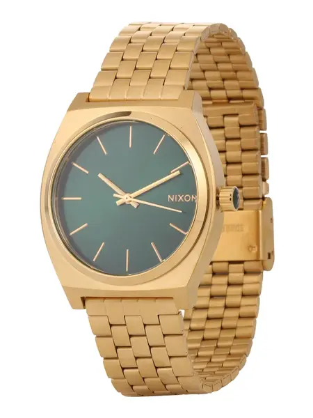 Nixon Analógové hodinky 'Time Teller'  zlatá / zelená