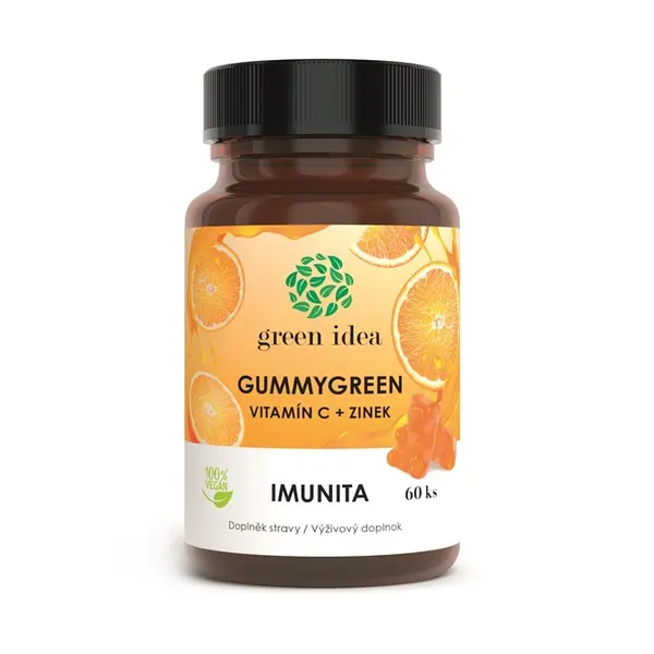 Green idea Gummygreen Vitamín C + Zinek 60 ks