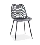 Čierna plastová stolička CORRAL A