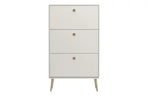 Biely výklopný botník PRIMO