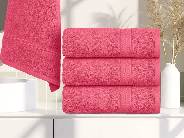 Ručník CLARYSSE ELEGANCE 60x110 cm korálový, 100% bavlna