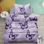 Bavlněné povlečení BUTTERFLY BLOOM fialové Rozměr povlečení: 70 x 90 cm | 140 x 200 cm