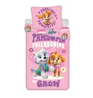 Dětské povlečení z mikrovlákna PAW PATROL Pawsome friendships růžové Rozměr povlečení: 70 x 90 cm | 140 x 200 cm