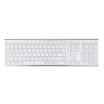 Powerton LIFE ULTRASLIM Klávesnice bezdrátová CZ/SK, stříbrná