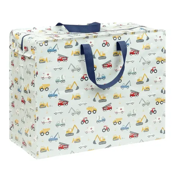 A Little Lovely Company - XL úložná taška - vozidlá
