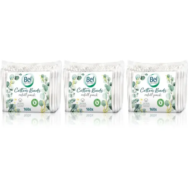 Bel Face & Body Cotton Buds vatové tyčinky výhodné balení 3x160 ks