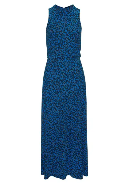 LASCANA Šaty  modrá / čierna