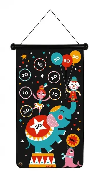 Magnetická hra Terč a šípky - Cirkus