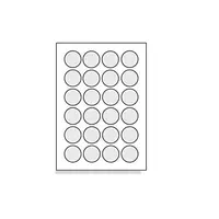 Samolepicí etikety 40 mm, 24 etiket, A4, 100 listů, kulaté