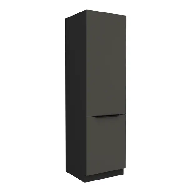 Vysoká skříňka pro vestavnou lednici Aria 60 LO-210 2F Barva korpusu: Černá, Barva dvířek: GR - Graphite AFM