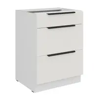 Spodní skříňka Aria 60 D 3S BB - Premium Box Barva korpusu: Bílá, Barva dvířek: WH - Crystal white AFM