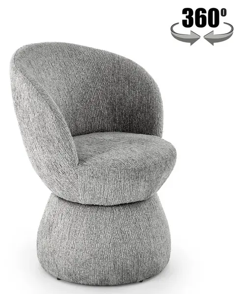 HALMAR Otočná jídelní židle K581 šedá