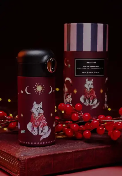 Termohrnek Medicine vínová barva