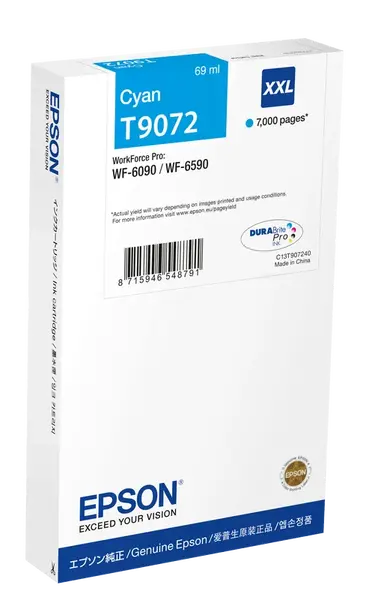 Epson T9082 XL C13T90824N azurová (cyan) originální cartridge