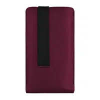 Univerzální pouzdro FIXED Lucca se zavíracím popruhem pro telefony do 6,6", vínová