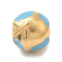 304 Stainless Steel Enamel European Beads