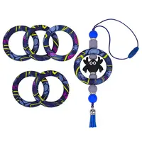 5Pcs Ring Food Grade Eco-Friendly Silicone Beads