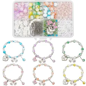 DIY Glass Flower Bracelets Making Kits