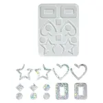 DIY Heart/Star/Rectangle Pendant Silicone Molds