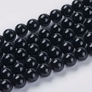 Natural Black Onyx Beads Strands