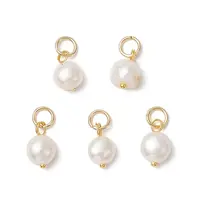 Natural Cultured Freshwater Pearl Potato Charms