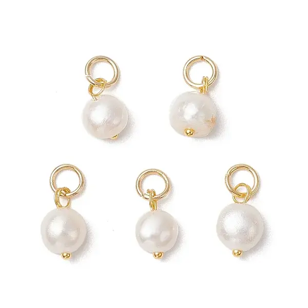 Natural Cultured Freshwater Pearl Potato Charms