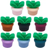 10 Colors Plant Food Grade Eco-Friendly Silicone Focal Beads