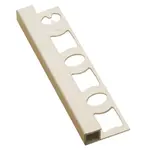 Lišta ukončovací "hranatá" Profil-EU krémová, PVC, dĺžka 250 cm, výška hrany 8 mm, LH825024