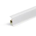Lišta soklová Naturel biela , PVC dĺžka 250 cm, výška hrany 56 mm, NATNGF000