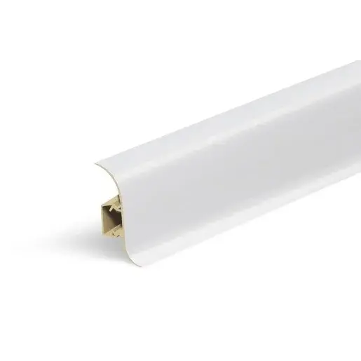 Lišta soklová Naturel biela , PVC dĺžka 250 cm, výška hrany 56 mm, NATNGF000