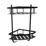 RAV SLEZÁK Yukon rohová polička čierna matná YUA0800CMAT