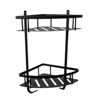 RAV SLEZÁK Yukon rohová polička čierna matná YUA0800CMAT