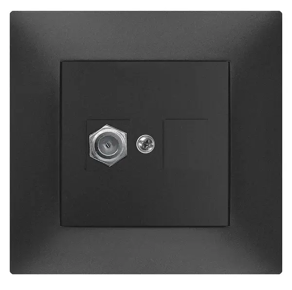 Zásuvka TV typ FF s rámčekom 1786-09