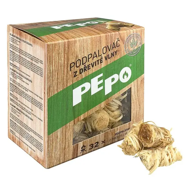 PE-PO Dřevitá vlna 32 podpalů