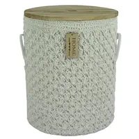 Koš kulatý háčkovaný BXA23-4CD XXL 40CM H49.5CM