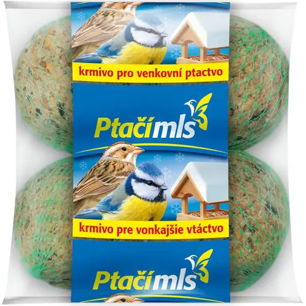 Ptačí Mls - krmivo pre vtáky, guľa 4 ks x 85 g