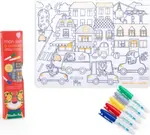 Silikonové prostírání s fixami Les Popipop