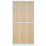 Skriňa Igor kovová biela/sonoma